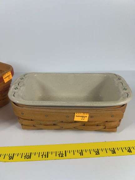 Longaberger All American Pie Basket, Longaberger Little Star Basket, Longaberger Heritage Green Smal
