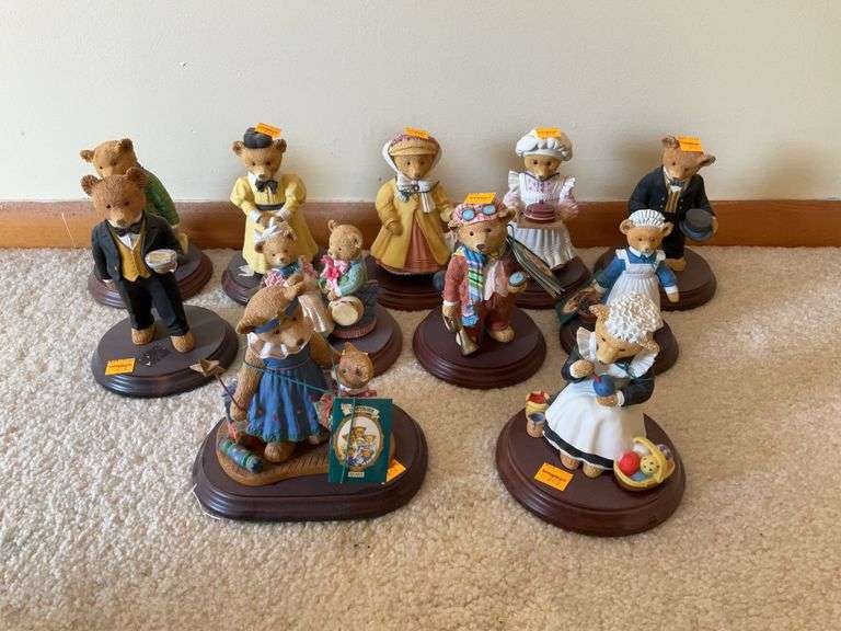 (11) Upstairs Downstairs Bears Figurines