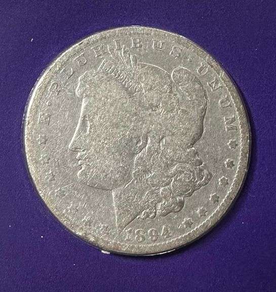 Lot of Two (2) Morgan Silver Dollars with Commemorative Cards & Stamps