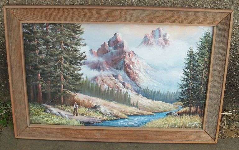 1980 Tom Miller Swiss Alps 17x26, see description
