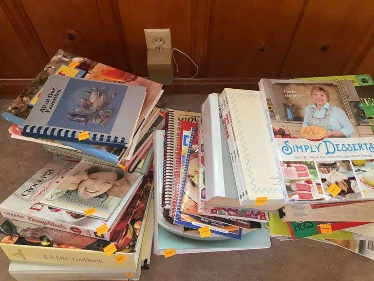 Assortment of Cookbooks, Magazines, and Recipe Books