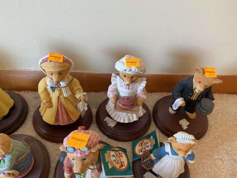 (11) Upstairs Downstairs Bears Figurines