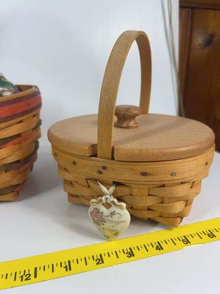 Longaberger Tall Basket, Longaberger Easter Basket, Longaberger 1999 Horizon of Hope Basket