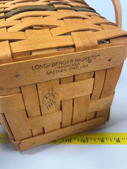 Longaberger Cranberry Basket, Fathers Day Basket, Woven Memories Basket