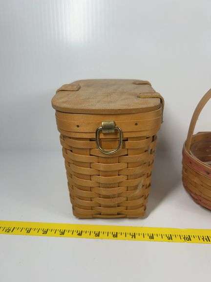 1995 Longaberger Hope Basket, 1998 Longaberger Mother’s Day Basket, Longaberger Latching Basket