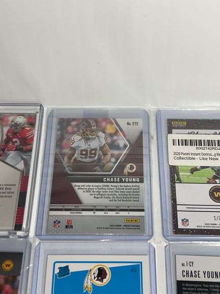 (6) Chase Young Football Trading Cards