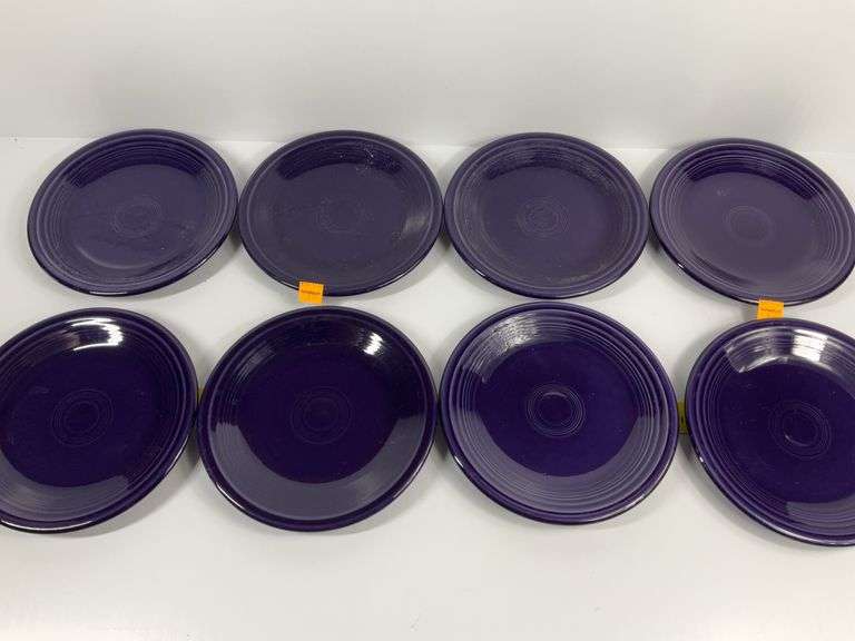 (8) Dark Blue Fiesta Ware Dishes