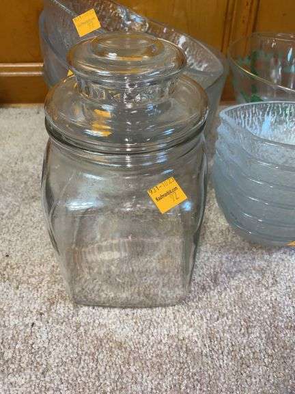 Assorted Clear Glassware