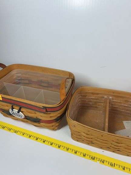 2000 Longaberger All American Sparkler Basket, Longaberger Tow Your Boat Basket, (2) Small Longaberg
