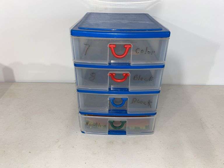 Plastic Organizer With Sandpaper