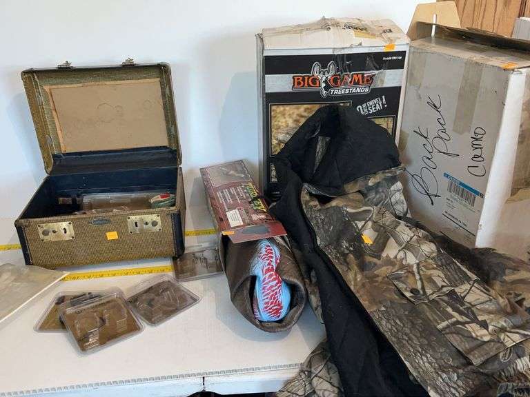 Camo Coat, Backpack, Seat, Scope Accessories, Jake Decoy