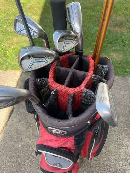 Top Flight Golf Bag and Clubs