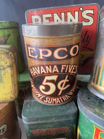 Old Cigar and Tobacco Tins