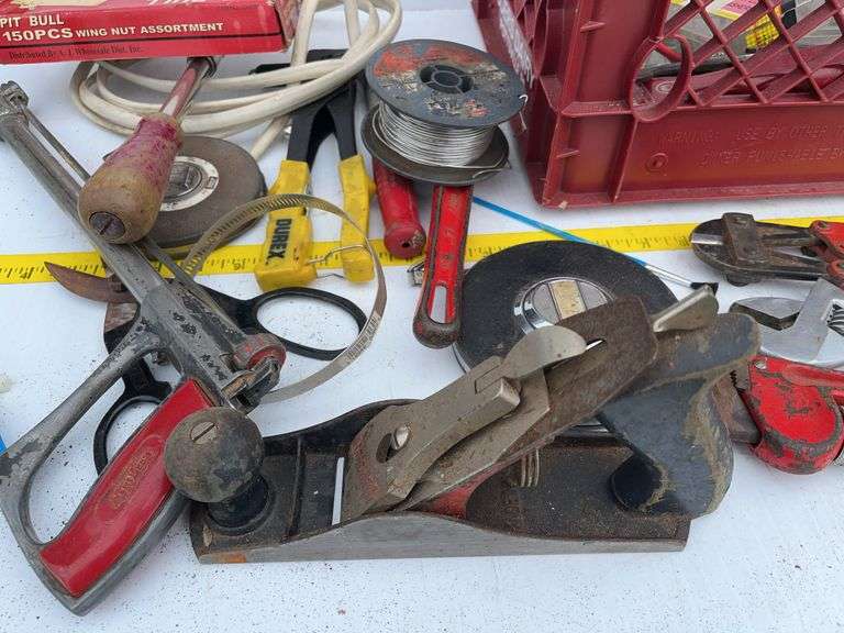 Crate with Variety of Tools