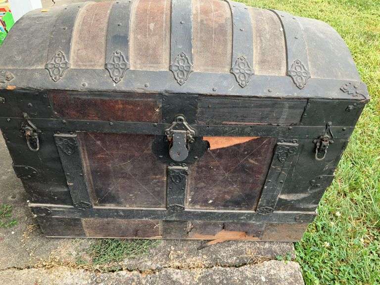 Vintage Trunk with Contents
