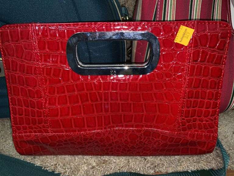 NY&C Faux Leather Handbag, Longaberger Purse, Heavy Duty Bag