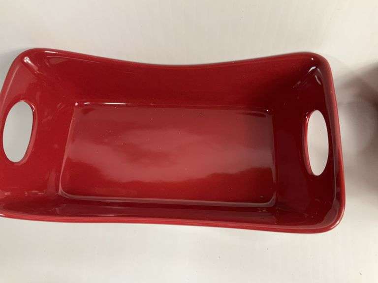 (3) Rachael Ray Red Serving Dishes