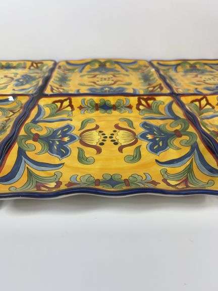 Maxcera Yellow Talavera 10” Plates