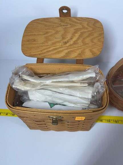 1995 Longaberger Hope Basket, 1998 Longaberger Mother’s Day Basket, Longaberger Latching Basket