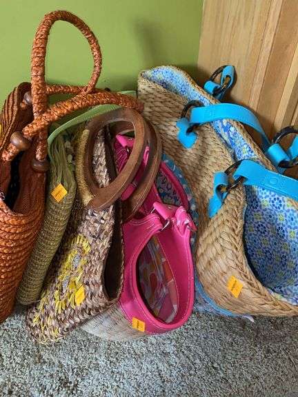 Assorted Woven Basket Purses