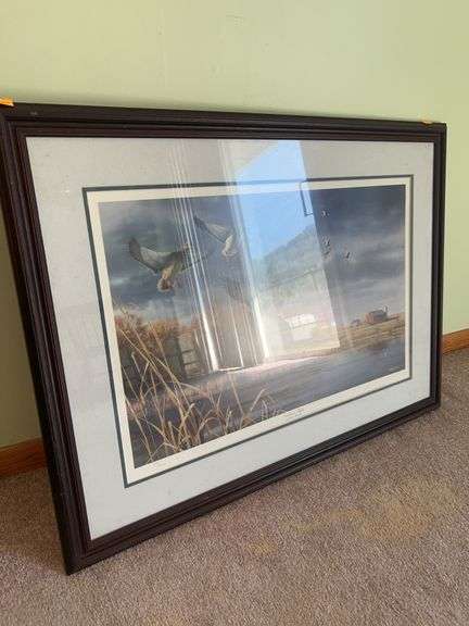 “Northern Flight” by Robert Hautman Duck Framed Artwork