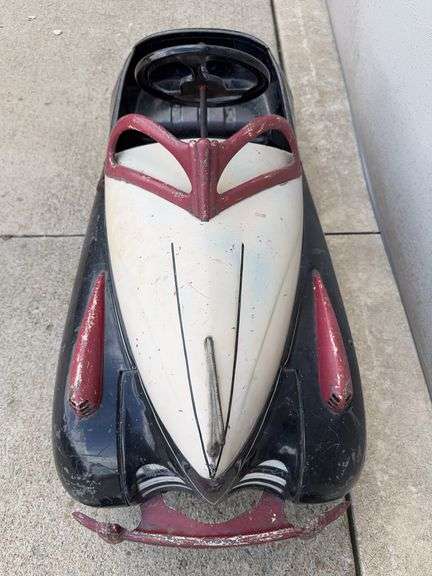 Steel Craft Dodgem Bumper Car and a Charlie Mckarthy Bergen Doll