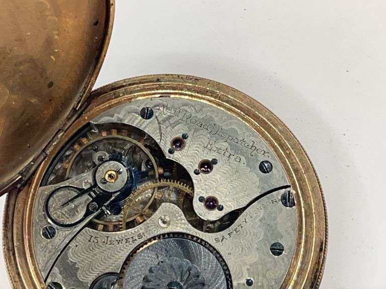 John M. Roberts 15 Jewel Railroad Dispatcher Extra Pocket Watch