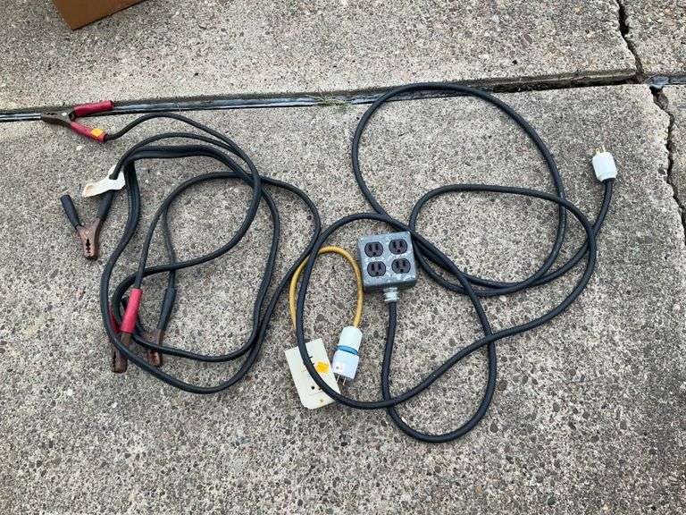 2 Extension Cords, Jumper Cables