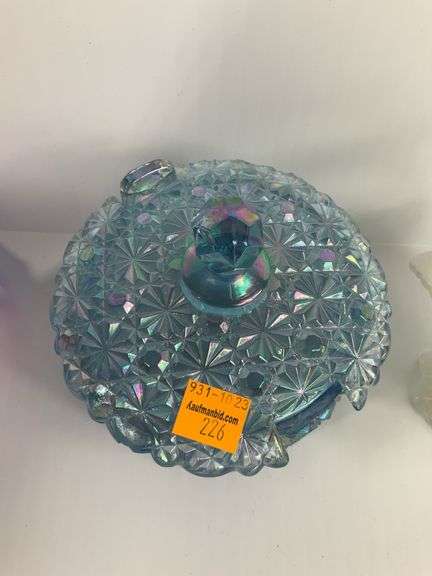 2 Fenton Baskets, 1 Fenton Candy Dish ( All 3 Pieces Damaged)