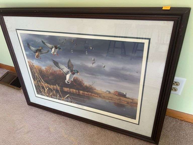 “Northern Flight” by Robert Hautman Duck Framed Artwork