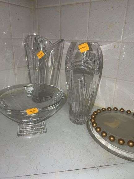 Assortment of Clear Glassware