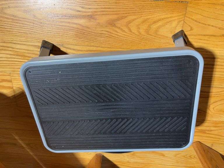 (2) wooden stands and step stool