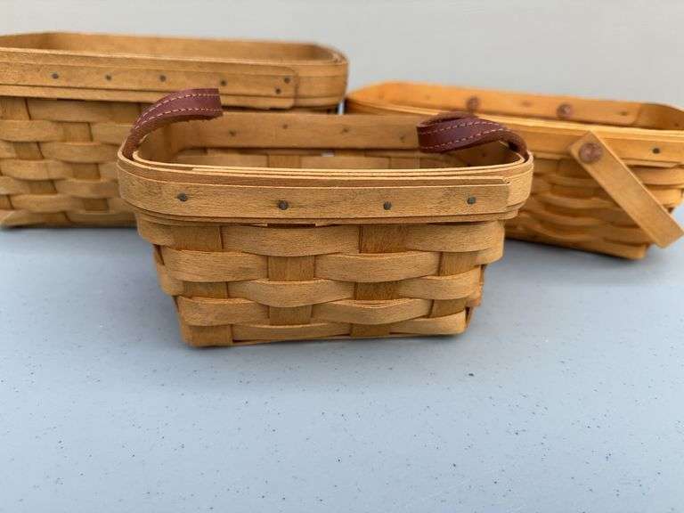 (3) Longaberger Baskets