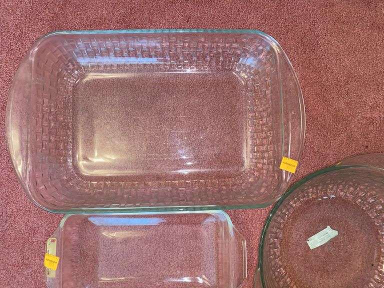 Anchor Hocking Casserole Dishes and Mixing Bowl