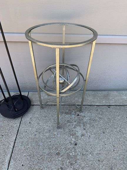 Large Saturn Floor Lamp and Night Stand