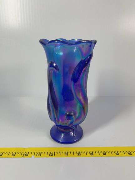 Fenton Iridescent Vase