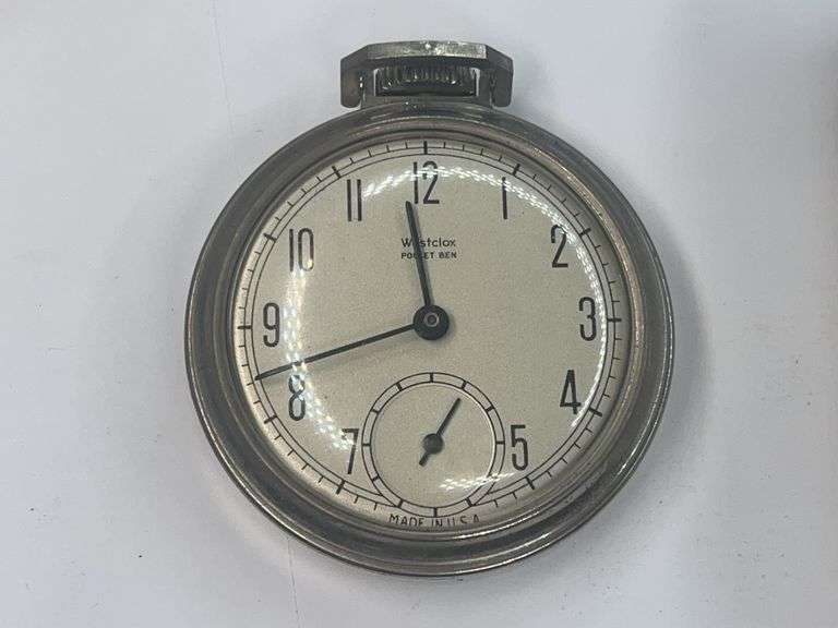 Westclox Bulls Eye Deluxe 40189 Pocket Watch