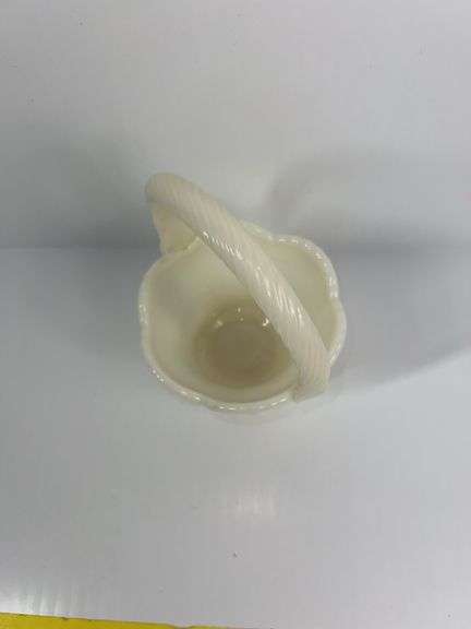 Fenton Milk Glass Basket