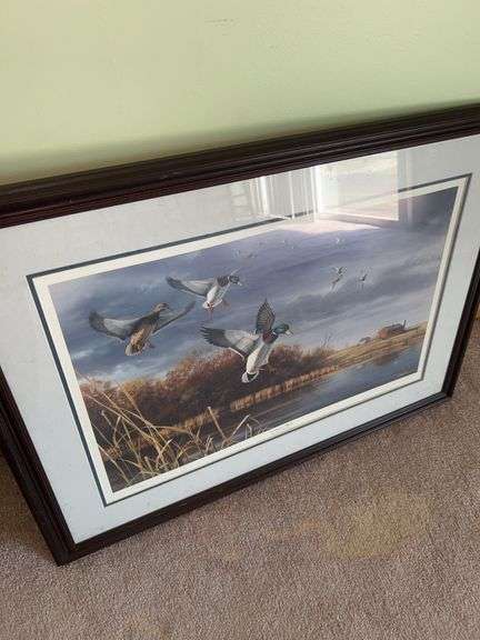 “Northern Flight” by Robert Hautman Duck Framed Artwork