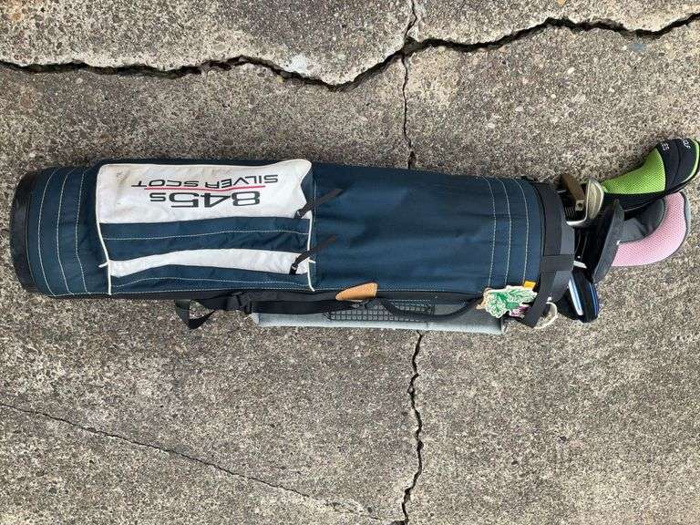 Silver Scot Golf Bag with Clubs