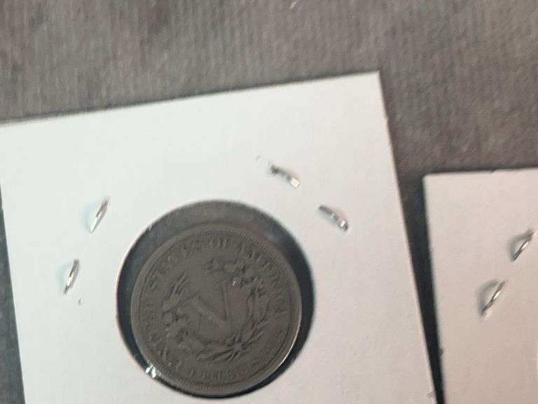 1883 & 1891 V Nickels