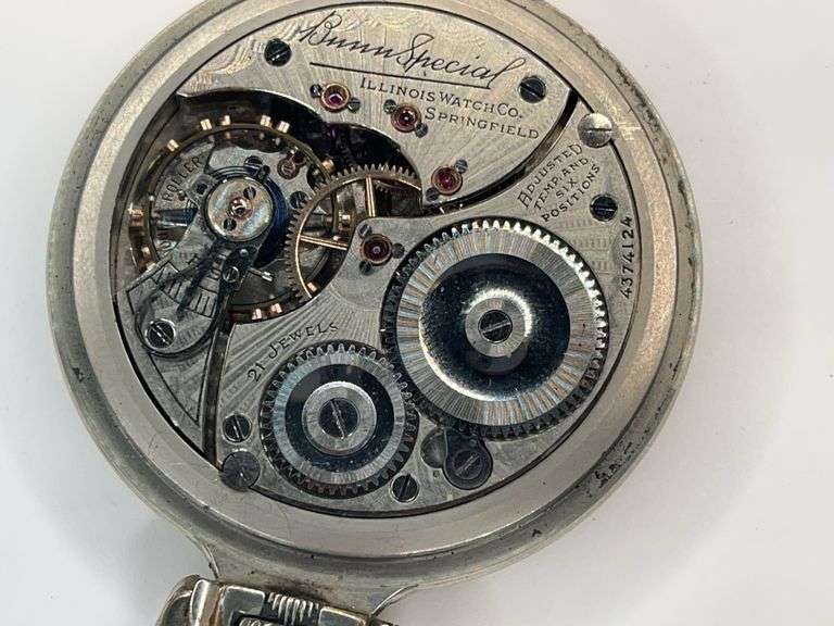 Illinois Bunn Special 21 Jewel Pocket Watch