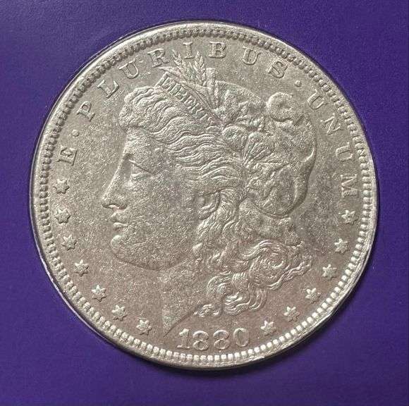 Lot of Two (2) Morgan Silver Dollars with Commemorative Cards & Stamps