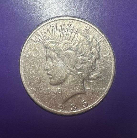 Lot of Two (2) Peace Silver Dollars with Commemorative Cards & Stamps