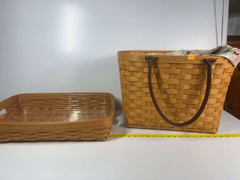 Longaberger Large Serving Tray, Longaberger Large Boardwalk Basket