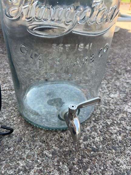 (2) Glass Drink Dispensers