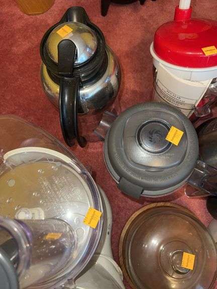 Large Assortment of Kitchen Appliances- Blenders, Mixers, Electric Can Opener
