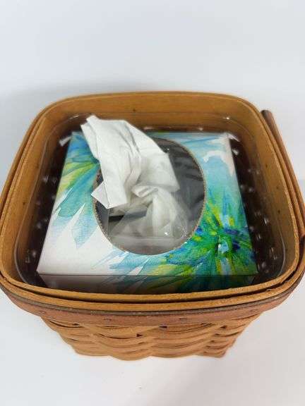 Longaberger Tissue Basket, Purse, Tulip Basket