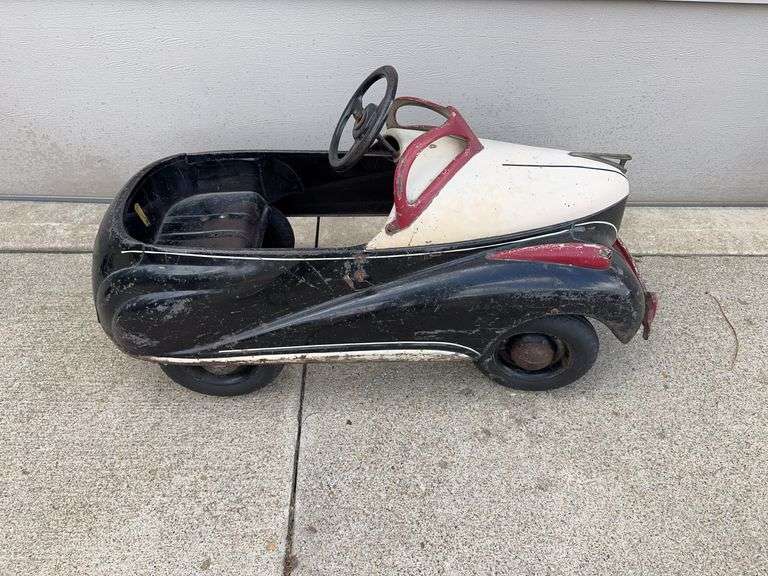 Steel Craft Dodgem Bumper Car and a Charlie Mckarthy Bergen Doll