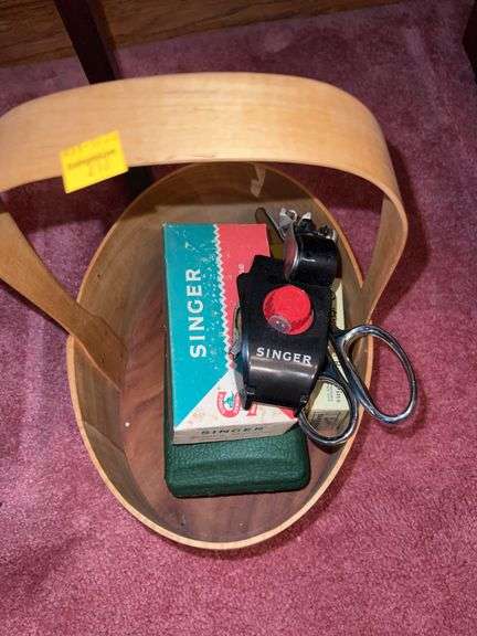Sewing Stand with Contents, Sewing Box with Contents, Sewing Supplies